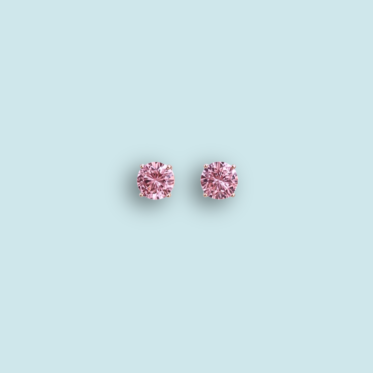 Lux round earrings