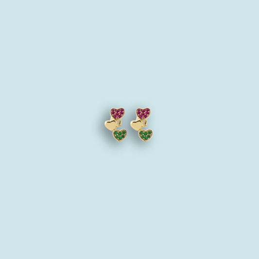 Mini rainbow earrings