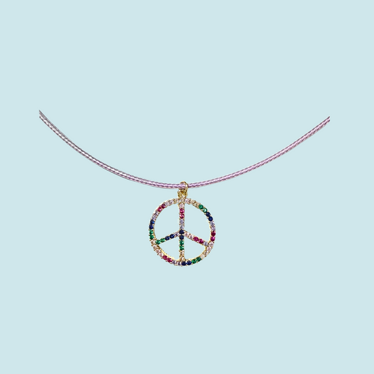 Peace leather cord
