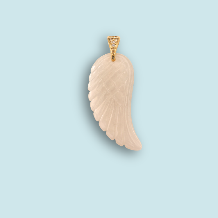 Angel wing charm