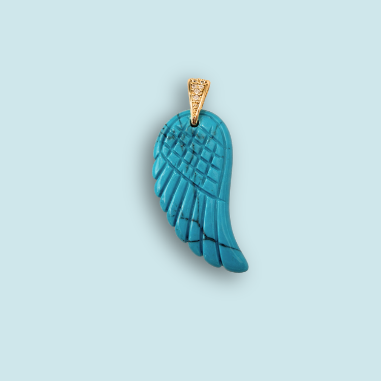 Angel wing charm
