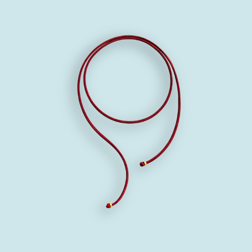 Suede cord necklace